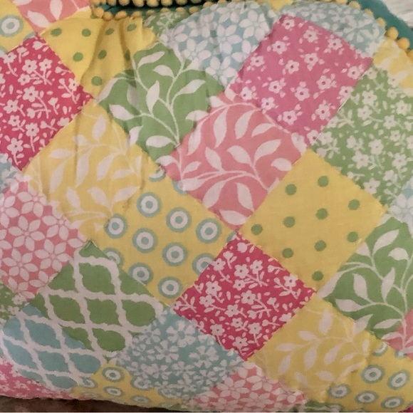 NWT! Cupcakes & Cashmere Easter Quilted Style Bunny Pillow - Picture 3 of 8